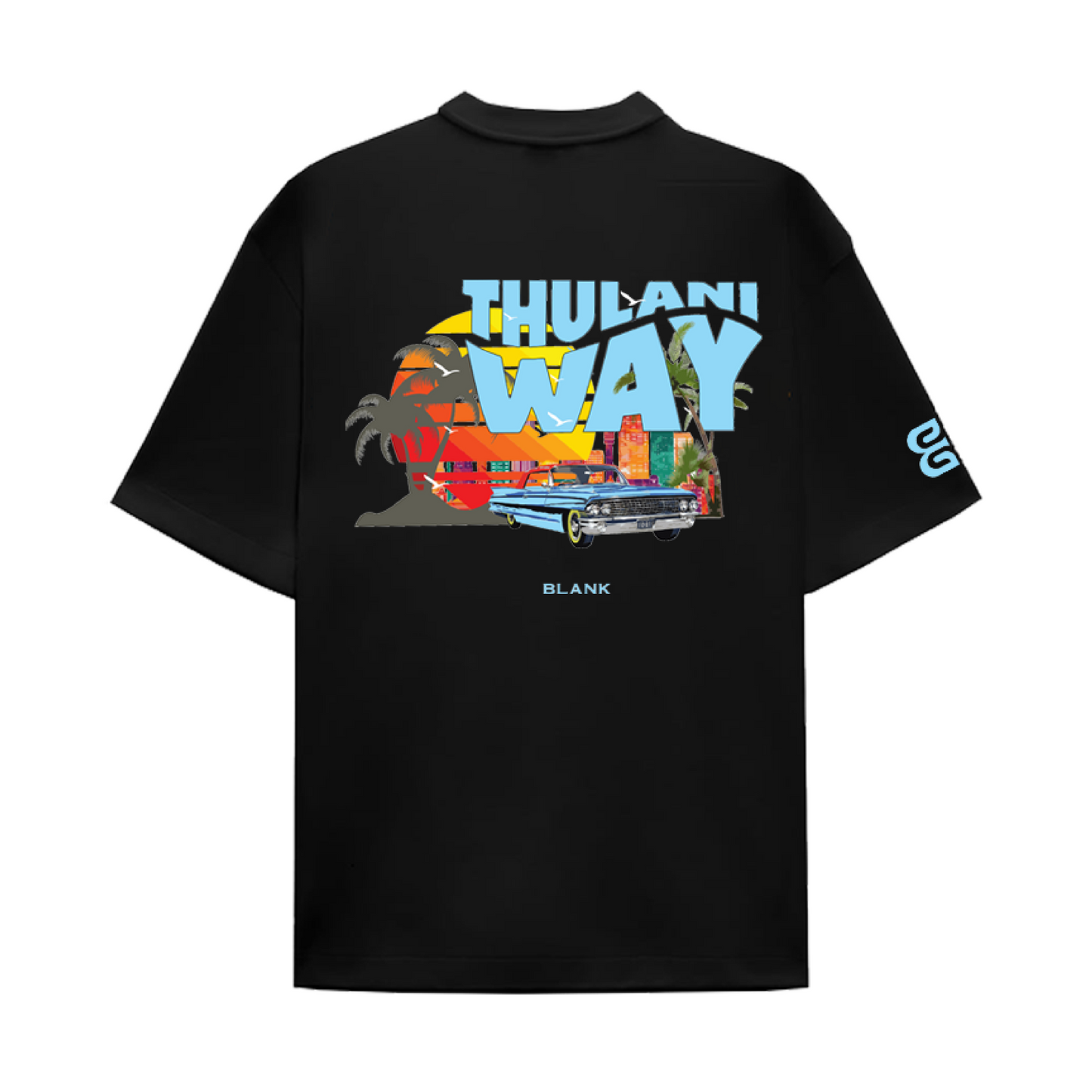 BLANK x THULANI WAY GTA T-SHIRT BLACK