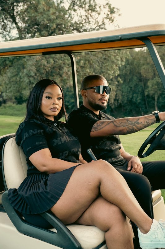 Blank Knitted Golf Shirt