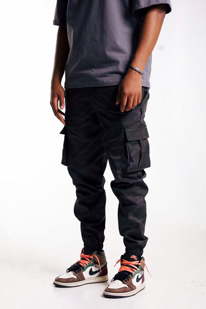 Black Camouflage Cargo Pants