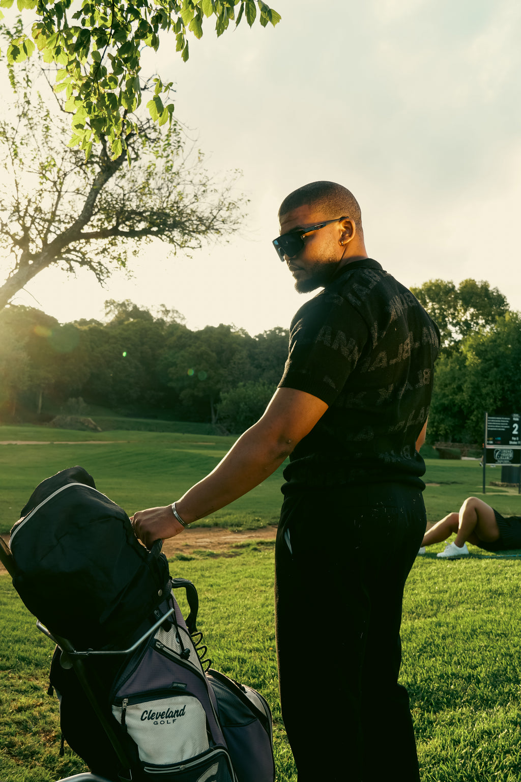 Blank Knitted Golf Shirt