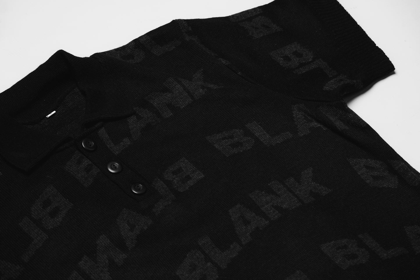 Blank Knitted Golf Shirt