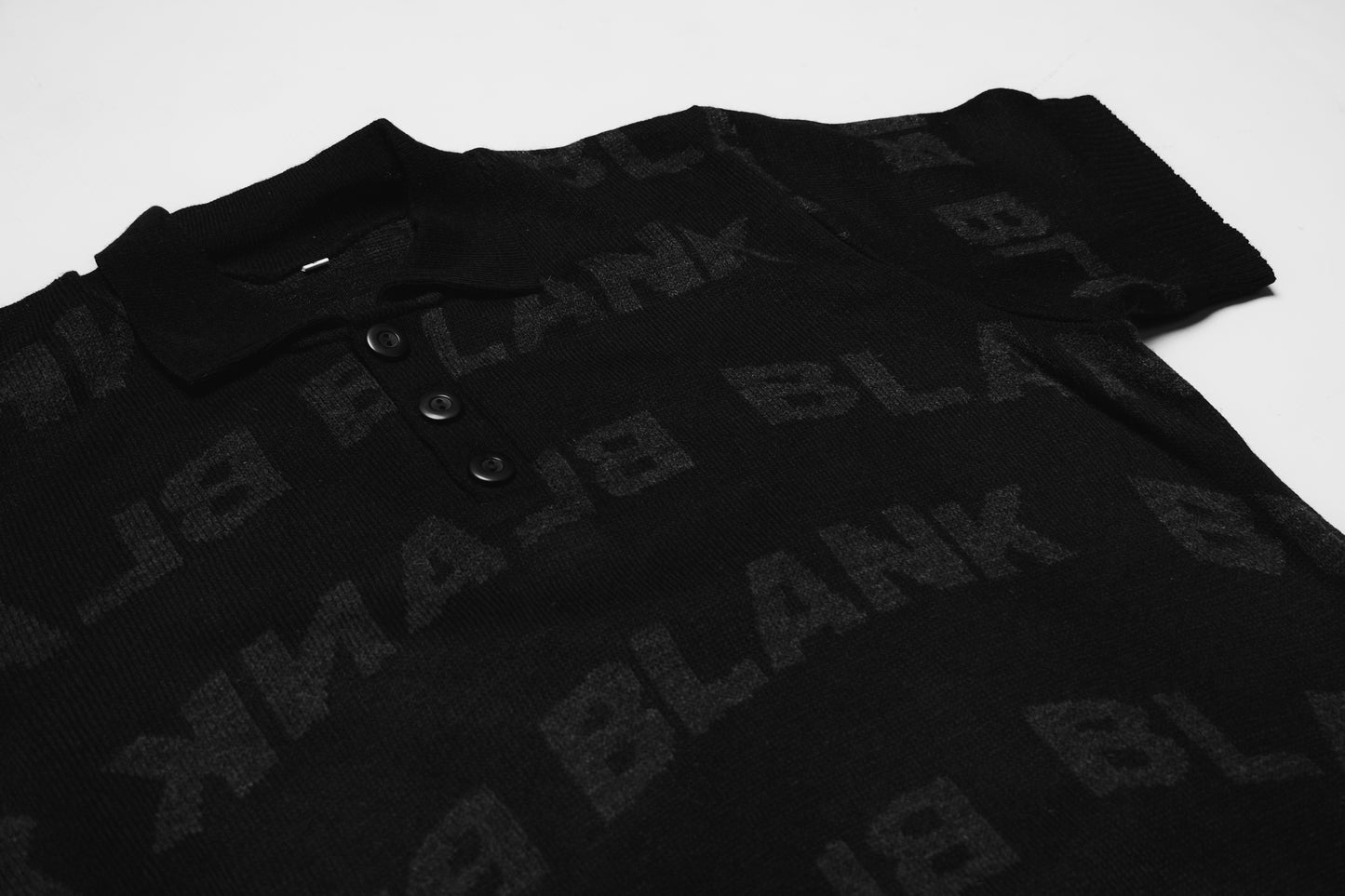 Blank Knitted Golf Shirt