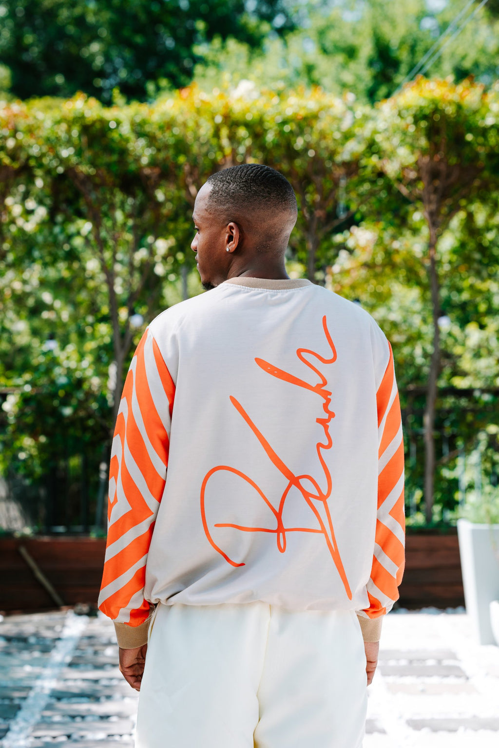 Monkey Shoulder X Blank Chevron Sweater