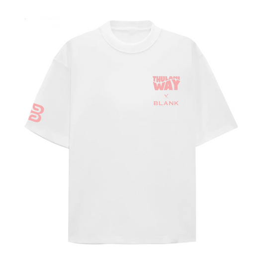 BLANK x THULANI WAY SUNSET T-SHIRT WHITE