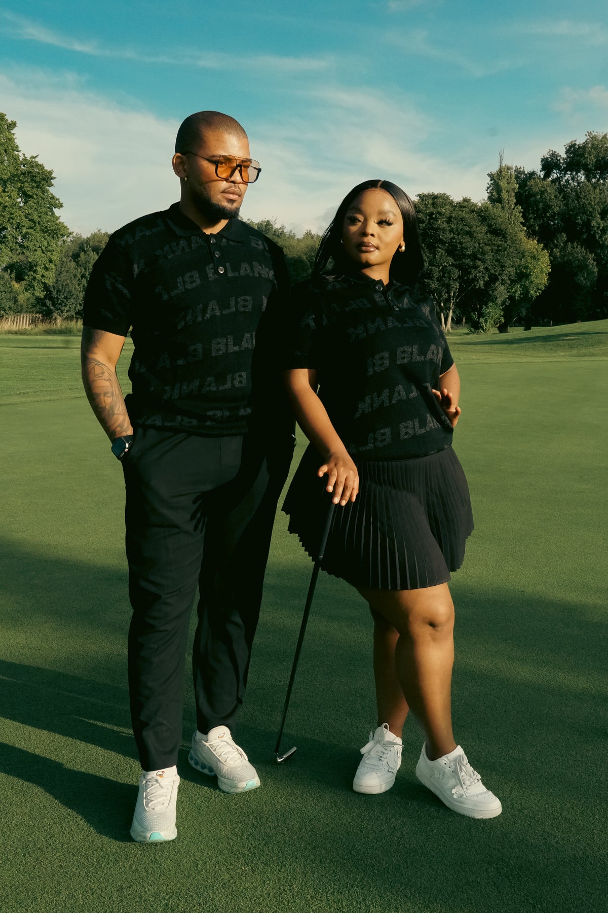Blank Knitted Golf Shirt