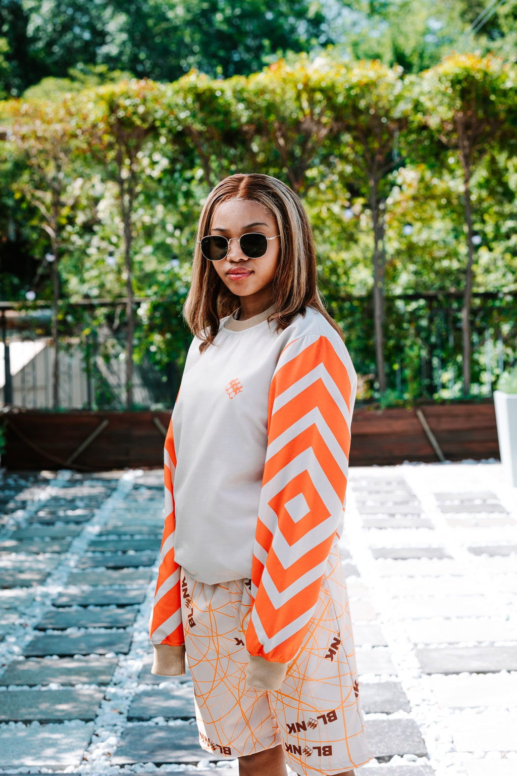 Monkey Shoulder X Blank Chevron Sweater