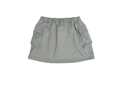 Embossed Snake Cargo Skirt