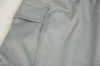 Embossed Snake Cargo Skirt