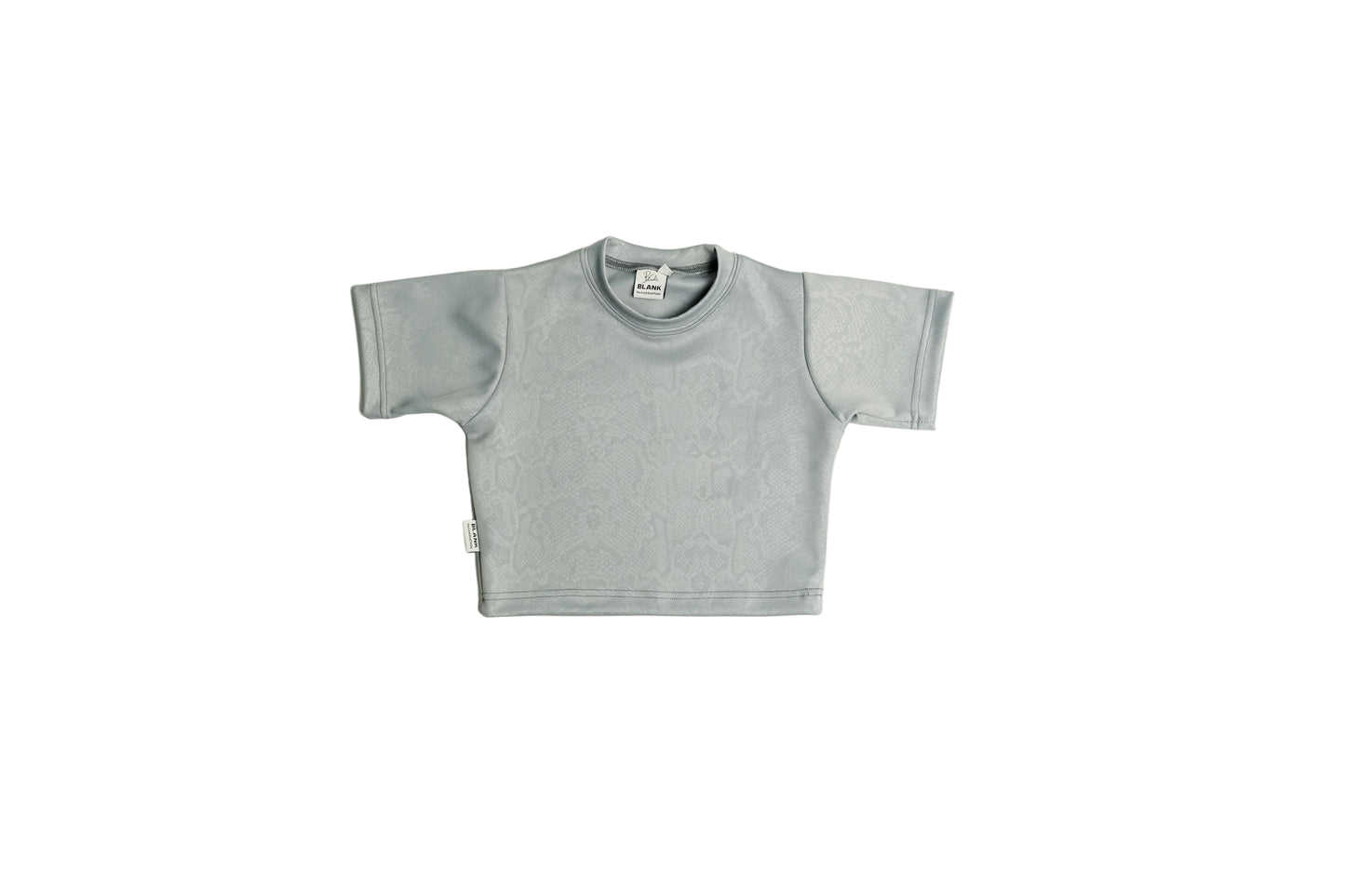 Embossed Snake Crop Top