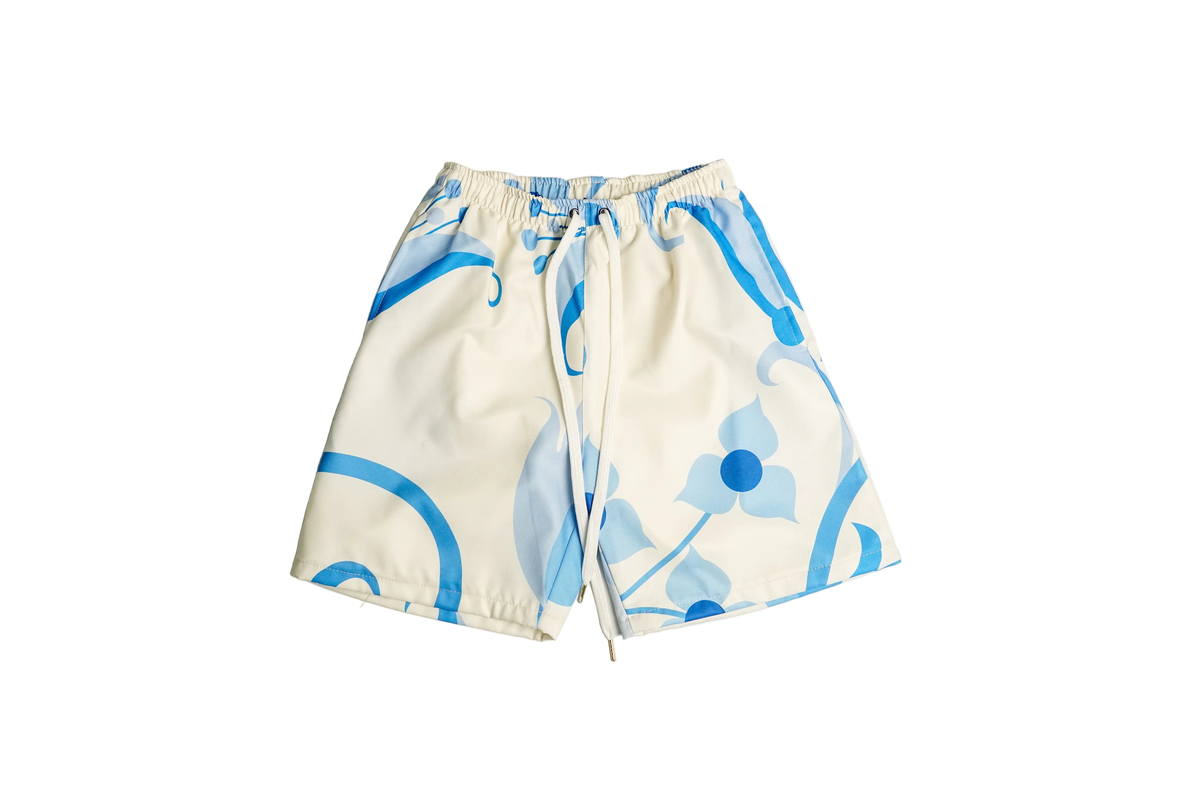 Off White Floral Short