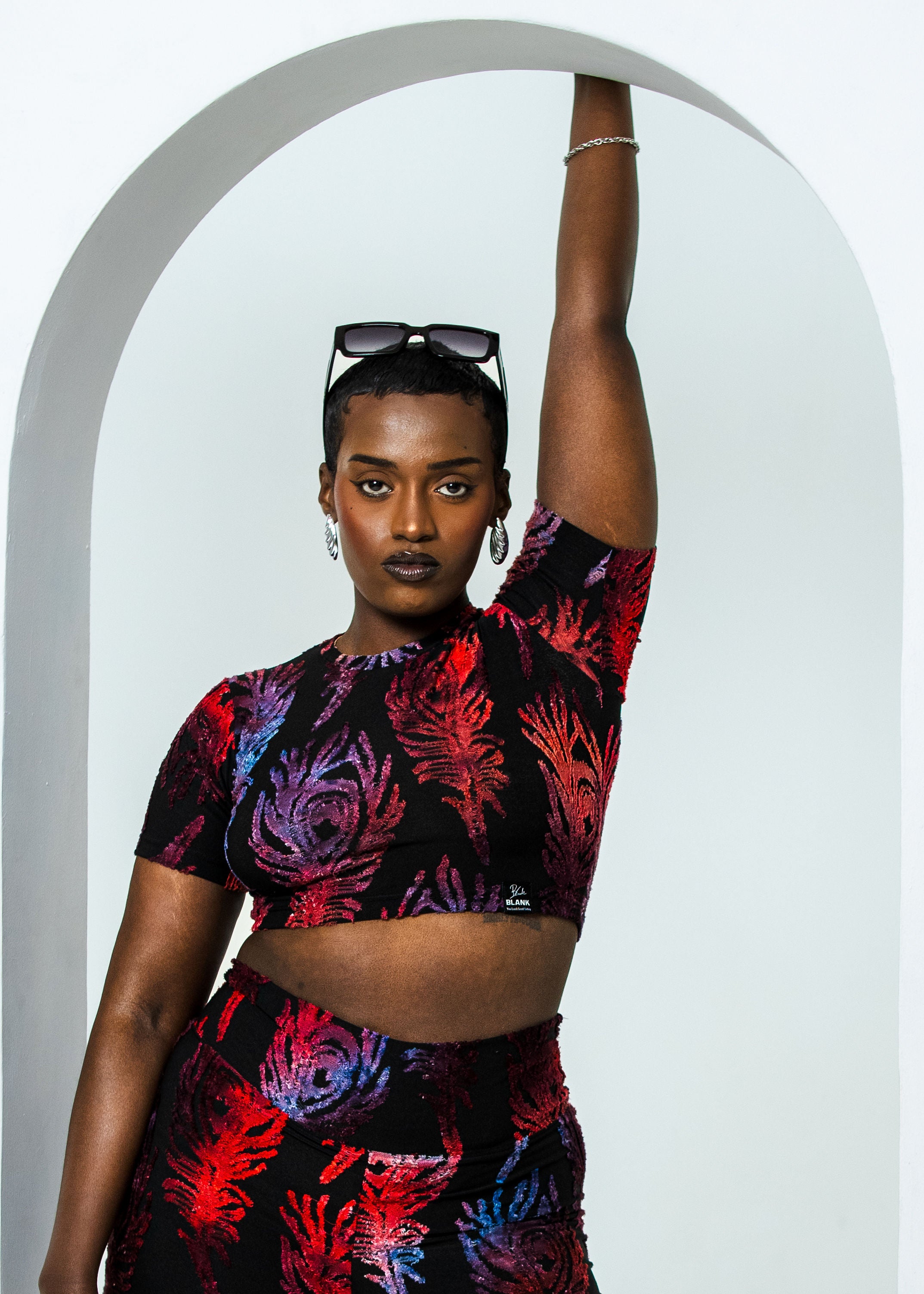 Jacquard Crop-Top
